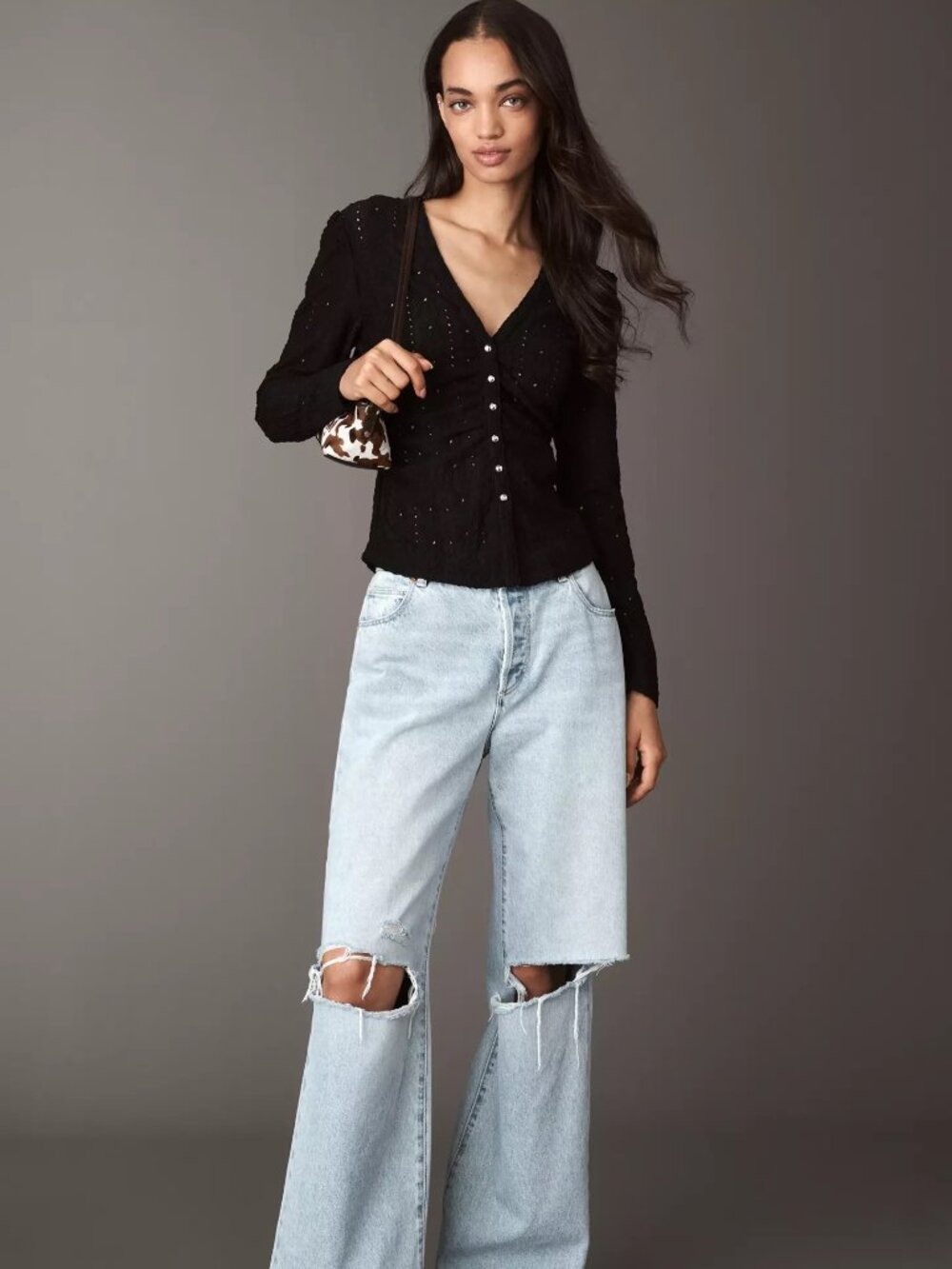 Anthropologie Maeve Textured Eyelet Top M New with tag - Picture 3 of 4